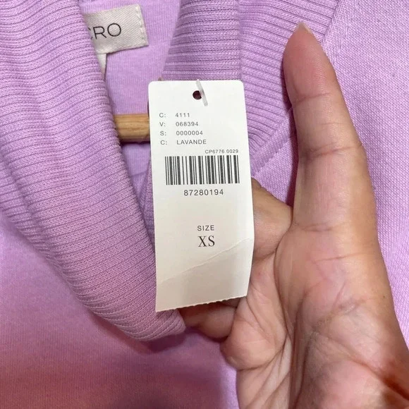 Anthropologie Cropped Sweater Pilcro Funnel Neck Bubble Hem Pullover NWT XS - Picture 9 of 12